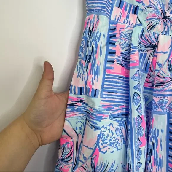 Lily Pulitzer Cyndi Whisper Blue Yeah Buoy mini dress size 00 - Picture 3 of 16